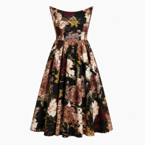 Golshifteh Floral Corset Midi Dress